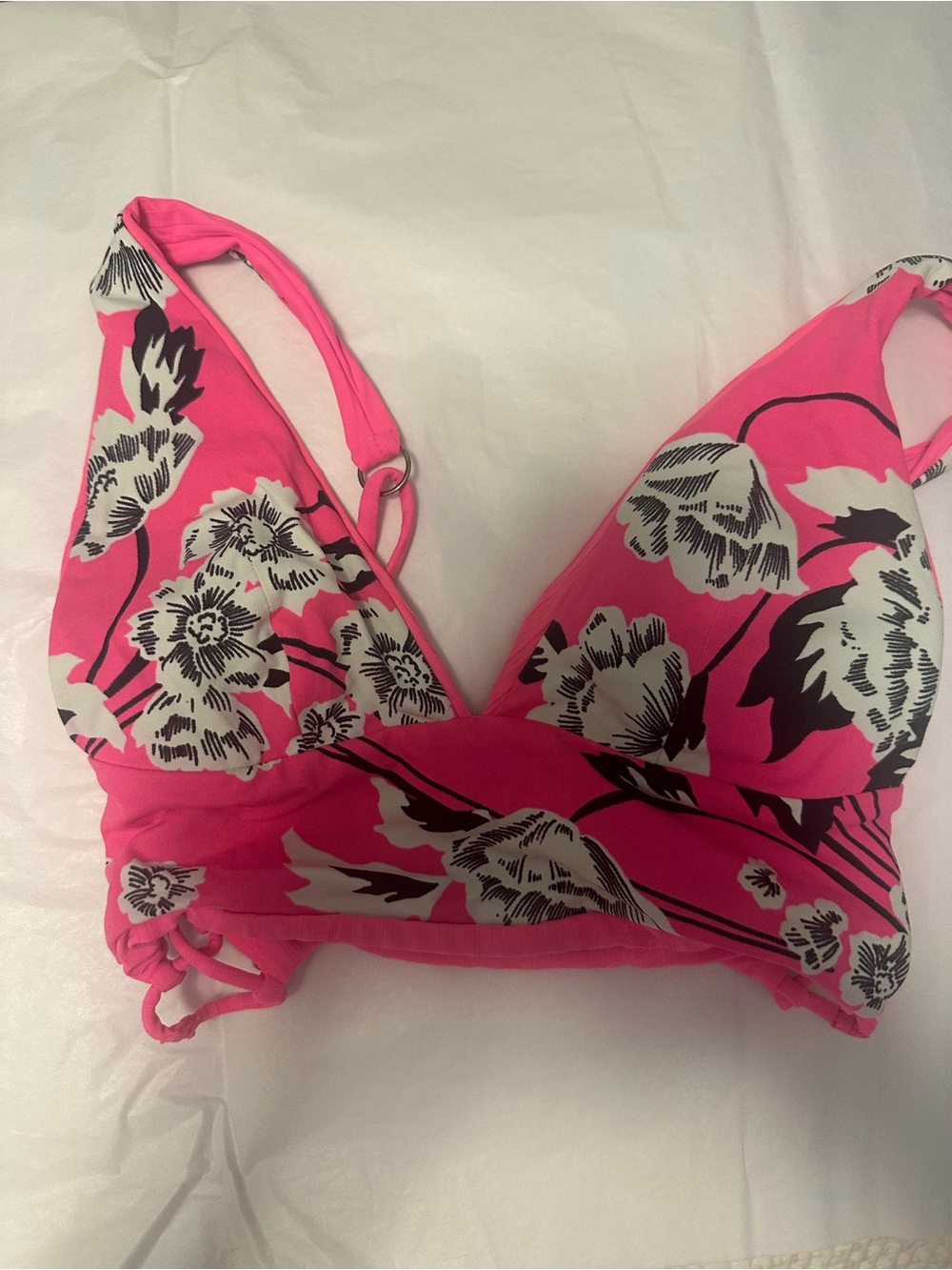 Maaji Pink Floral Bralette Swim Top
